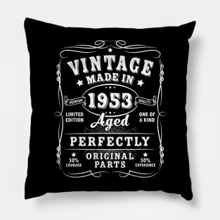 Vintage 70th Birthday Decorations Funny 1953 70 Birthday Pillow