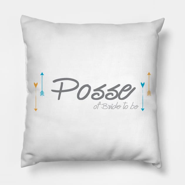 Posse- Bachelorette Party Pillow by epollio