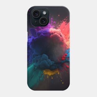 Color explosion, Colorful, With pattern, Space Phone Case