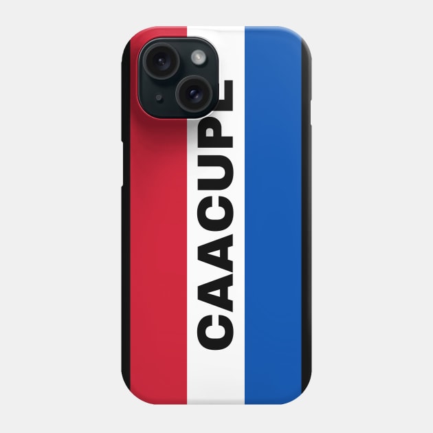 Caacupé City in Paraguay Flag Colors Phone Case by aybe7elf