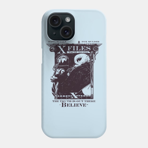 Trust No One Phone Case by Pixelmania