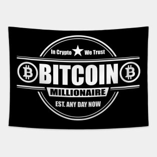 Crypto Bitcoin Millionaire Tapestry