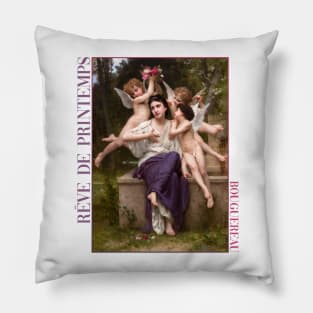 Dream of Spring by Bouguereau Pillow