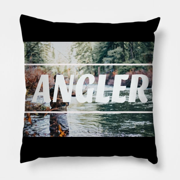 fishing shirt, angler, hunting and fishing, fishing gift for men Pillow by Hercules t shirt shop