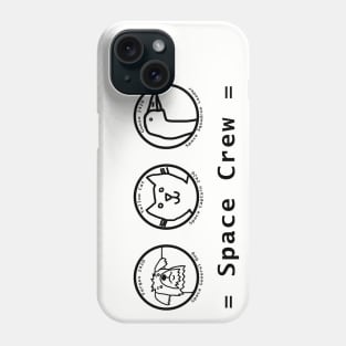 Space Crew 2420 Animals Line Drawing Phone Case