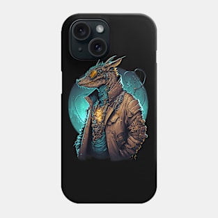 Grimstone Dragon from Dragon Cove| Cool Dragon in Jacket with Sunglasses Phone Case