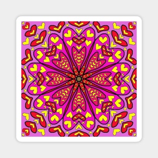 Heart Mandala Magnet