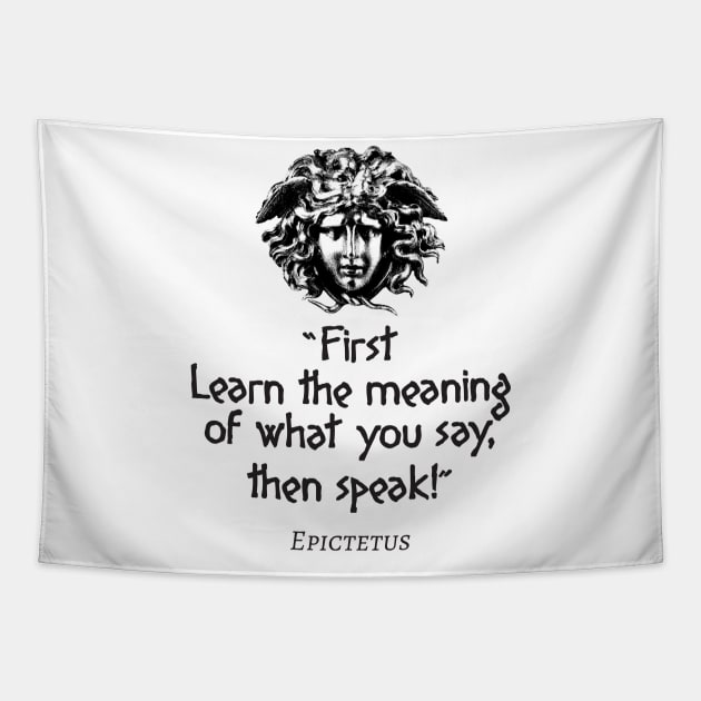 Stoic Quote from Epictetus Tapestry by emma17