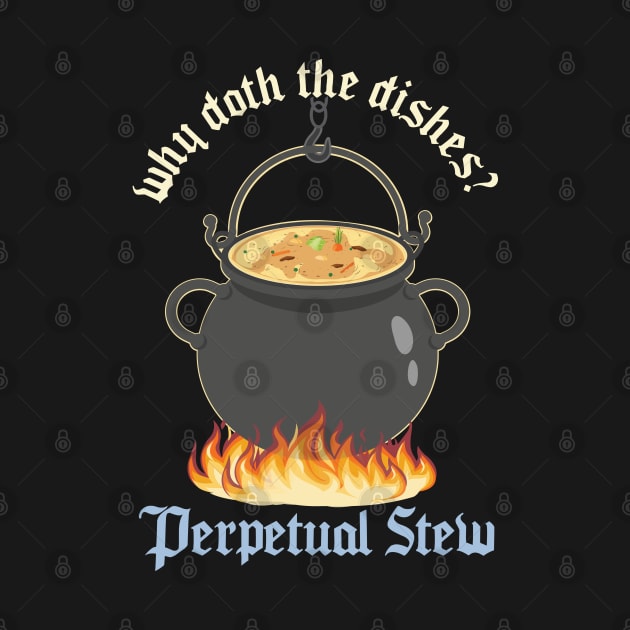 Perpetual Stew Broth cauldron Medieval History Studies by alltheprints