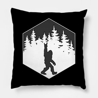 Yeti Bigfoot Sasquatch Hexagon Pillow