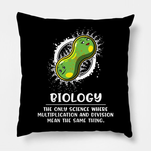 Biology Science Multiplication Pillow by underheaven