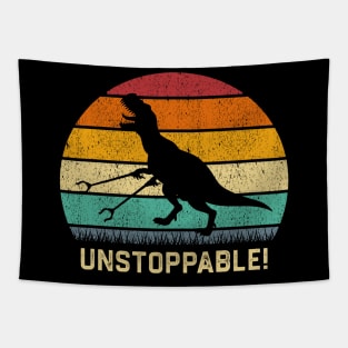 Unstoppable T Rex With Grabbers Long Arms Tapestry