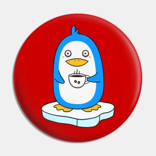 Caffeinated Penguin Pin