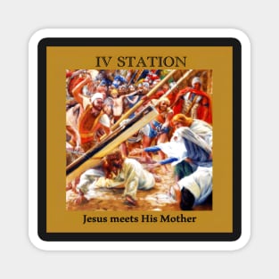 Stations of the Cross -  Via Crucis #4 of 15 Magnet