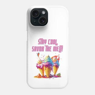 Summer Melting Delights: Tempting Ice Cream Treat Phone Case