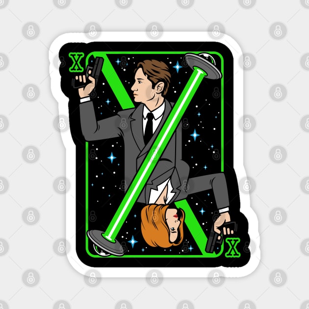 Ace of Space Mulder Magnet by harebrained