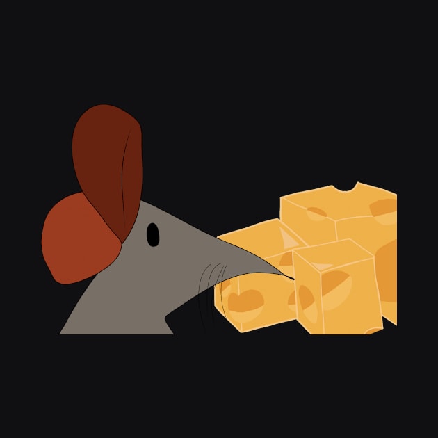 mouse rat with cheese by jellydream