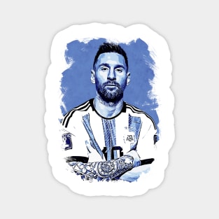 Lionel Messi Vexel Artwork Magnet