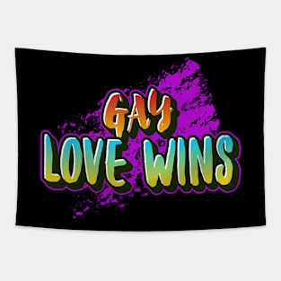 GAY LOVE WINS Tapestry