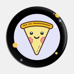 Kawaii Pizza Cartoon Cute Baby Face Pin