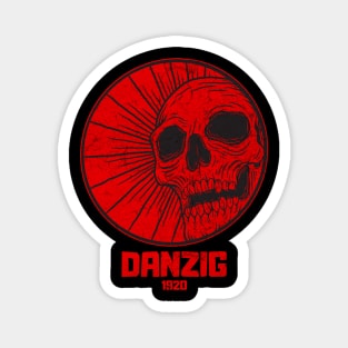 skull red danzig vintage vibes Magnet