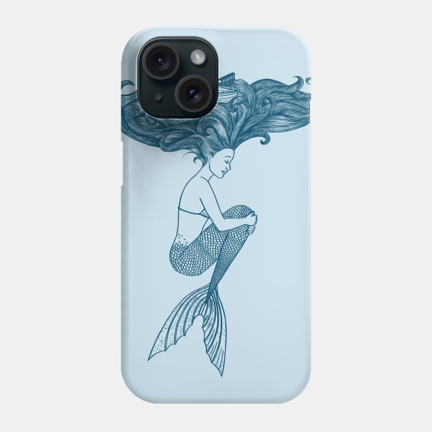 Mermaid Phone Case by coffeeman