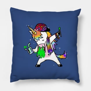 Wooked out Dabbing Unicorn Dabbing Pillow