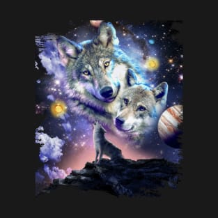 Cosmic Space Wolf T-Shirt