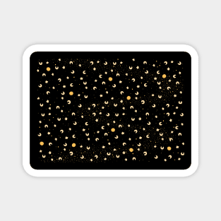 Moon Stars Galaxy Cute Pattern Magnet