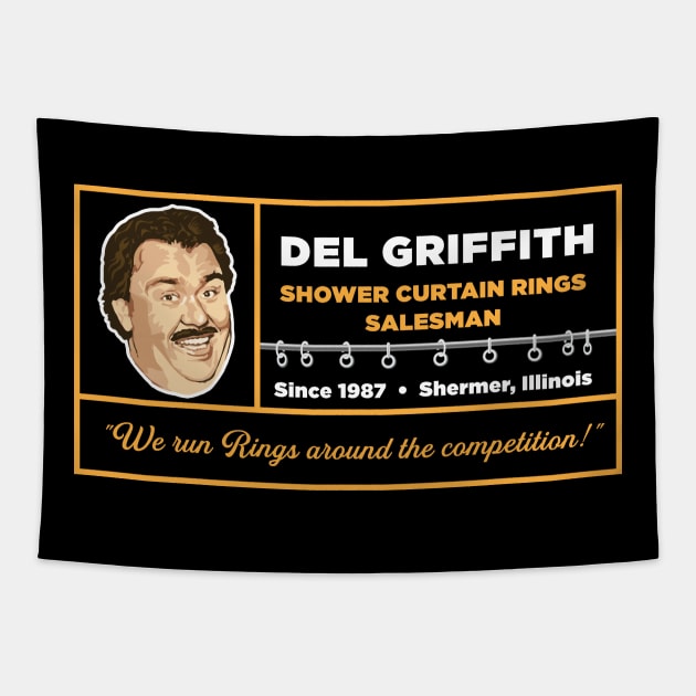 Del Griffith Shower Curtain Rings Salesman Tapestry by Alema Art