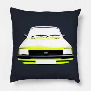 Austin Metro 1980s classic car high contrast Pillow