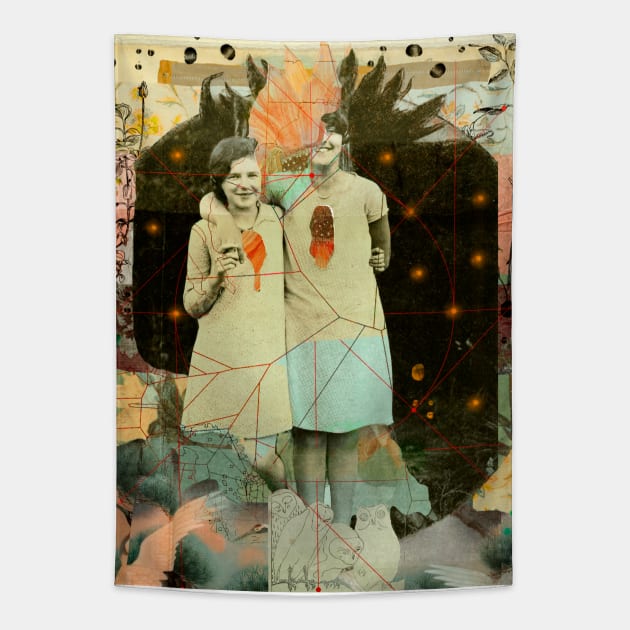 Friendship Tapestry by Victoria Herrera Collagist