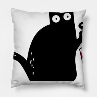Be Kind To Animals Or I'll Kill You Funny Cat Pillow