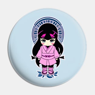 cute and happy baby girl ninja design graphic illustration by ironpalette Pin