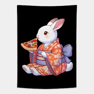 Pizza rabbit Tapestry