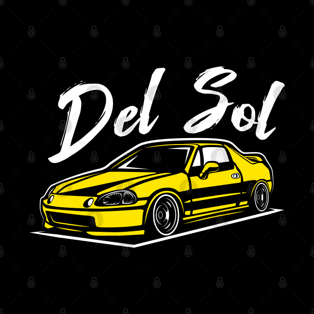 JDM Yellow Del Sol Legend Vintage Style by GoldenTuners