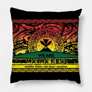 Mauna Kea: aloha aina ku kia’i mauna nizho design Pillow