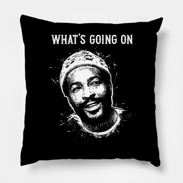 What's Going On Pillow by Yopi