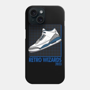 AJ 3 Retro Blue Sneaker Phone Case