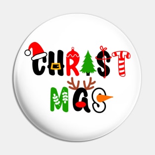 Christmas Santa Snowman Rudolph Pin