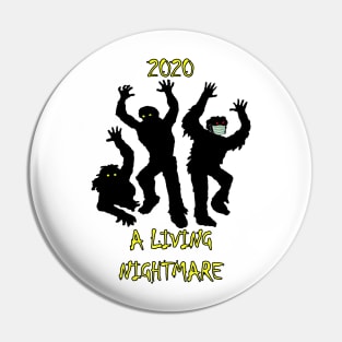 Halloween 2020 A Living Nightmare Graphic Zombie Design, Funny Gifts for Halloween & Election Day! Custom Apparel, Cards, Posters & Gifts Pin