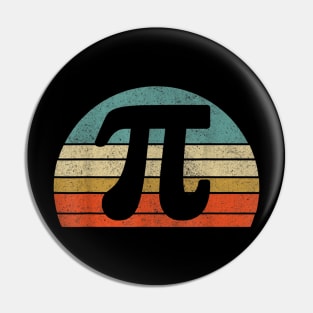 Retro Vintage Pi 3.14 First 2,000 Digits of Pi Math gifts for Pi Day Pin