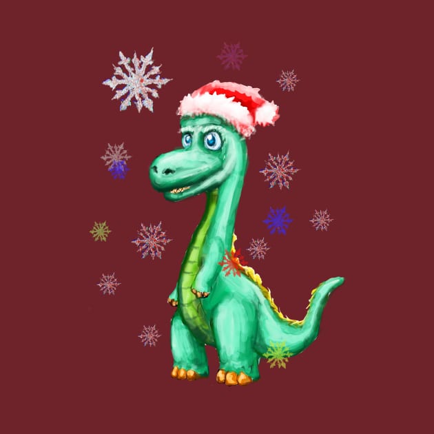 Dinosaur Merry Christmas! by VarietyStarDesigns
