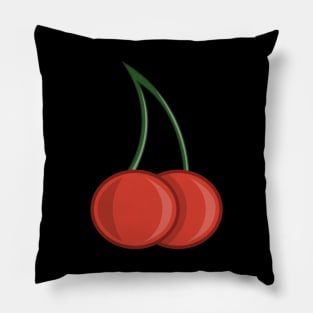 Two Sweet Cherries Pillow