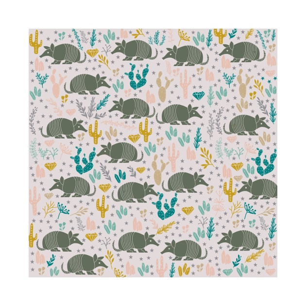 Cute Armadillo Pattern by kapotka