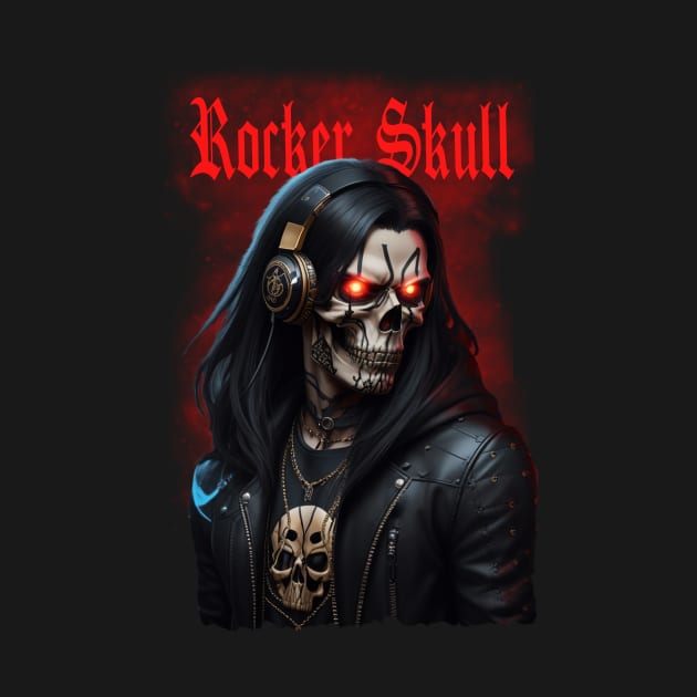 Rocker Skull by w.d.roswell