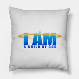 Blue IAMACHILDOFGOD Pillow