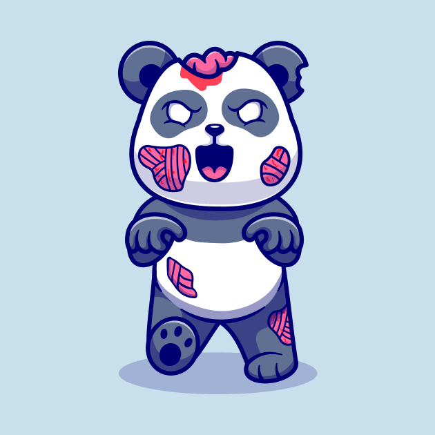 Cute Panda Zombie Cartoon by Catalyst Labs