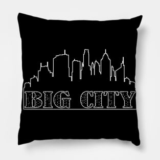 Big City Skyline - City Silhouette Pillow