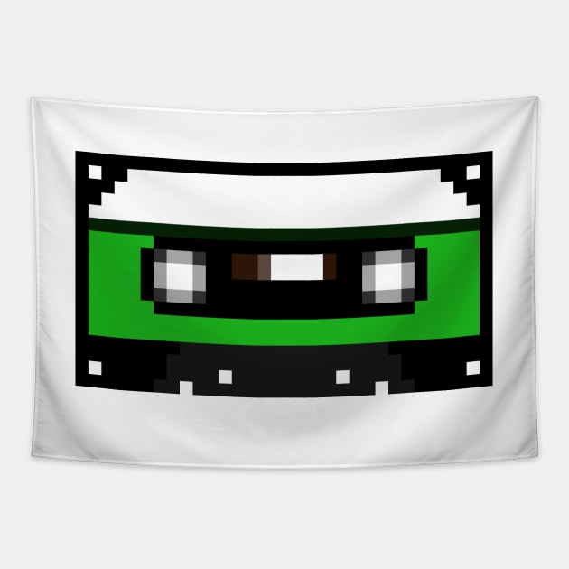 Green Cassette Tapestry by arc1